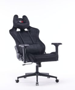 Кресло игровое с подголовником AGE M-906 Черный Велюр - age.kz (11)
