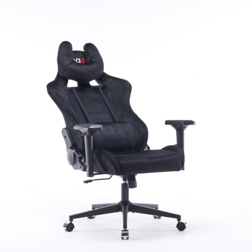 Кресло игровое с подголовником AGE M-906 Черный Велюр - age.kz (11)