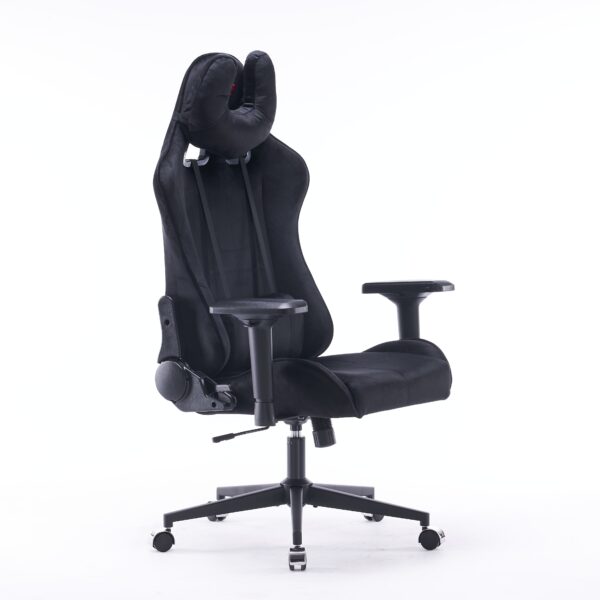 Кресло игровое с подголовником AGE M-906 Черный Велюр - age.kz (3)