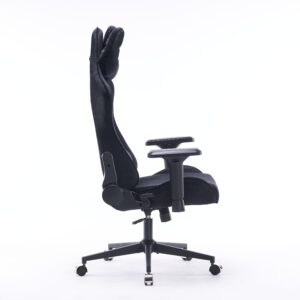 Кресло игровое с подголовником AGE M-906 Черный Велюр - age.kz (4)