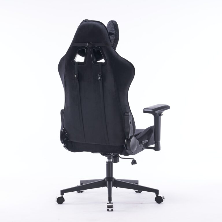 Кресло игровое с подголовником AGE M-906 Черный Велюр - age.kz (5)