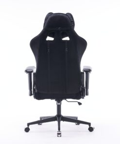 Кресло игровое с подголовником AGE M-906 Черный Велюр - age.kz (6)