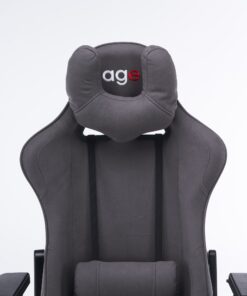 Кресло игровое с подголовником AGE M-906 Темно-серая Фланель - age.kz (10)