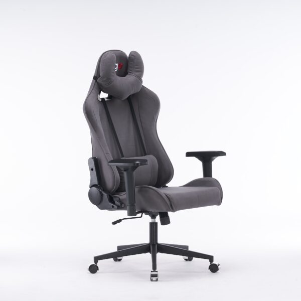 Кресло игровое с подголовником AGE M-906 Темно-серая Фланель - age.kz (3)