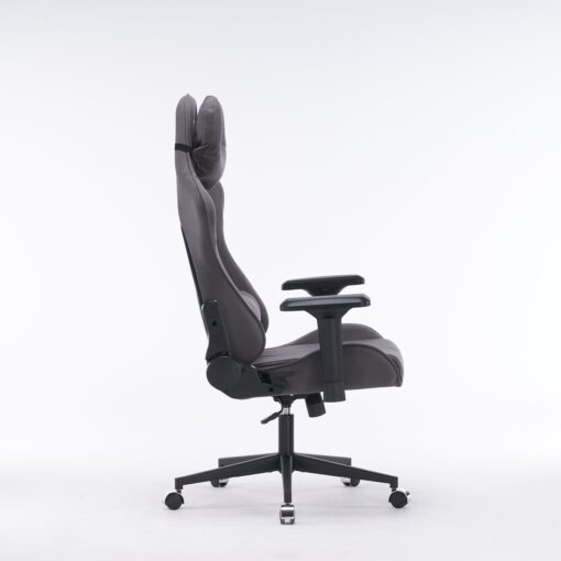 Кресло игровое с подголовником AGE M-906 Темно-серая Фланель - age.kz (4)