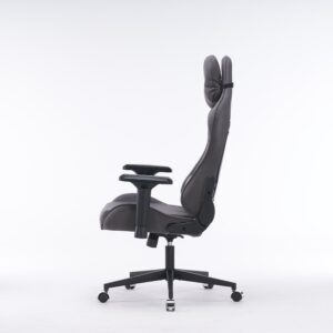 Кресло игровое с подголовником AGE M-906 Темно-серая Фланель - age.kz (8)