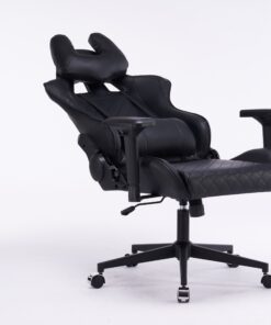 Кресло игровое с подголовником AGE M-906 Черная Перфорированная Эко Кожа - age.kz (11)