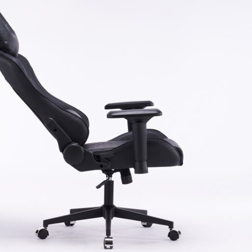Кресло игровое с подголовником AGE M-906 Черная Перфорированная Эко Кожа - age.kz (15)