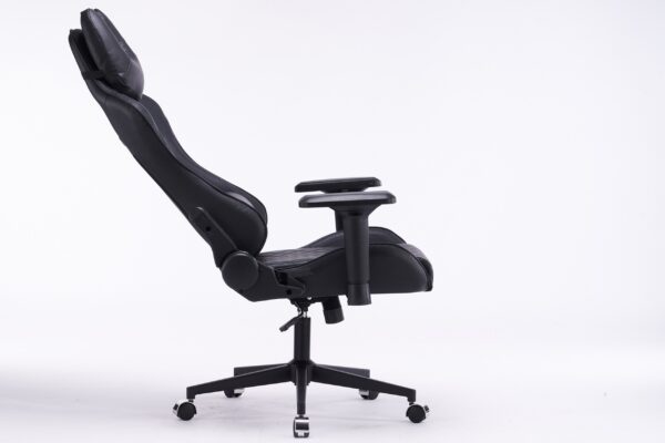 Кресло игровое с подголовником AGE M-906 Черная Перфорированная Эко Кожа - age.kz (15)