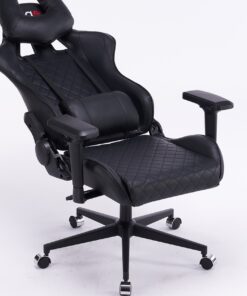 Кресло игровое с подголовником AGE M-906 Черная Перфорированная Эко Кожа - age.kz (16)