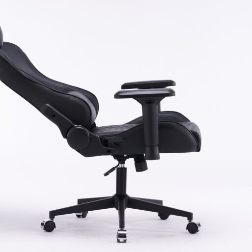 Кресло игровое с подголовником AGE M-906 Черная Перфорированная Эко Кожа - age.kz (17)