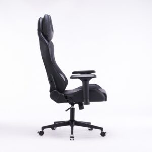 Кресло игровое с подголовником AGE M-906 Черная Перфорированная Эко Кожа - age.kz (3)