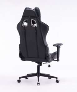 Кресло игровое с подголовником AGE M-906 Черная Перфорированная Эко Кожа - age.kz (4)