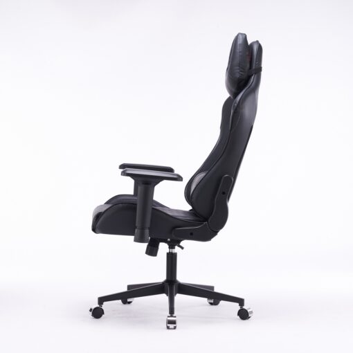 Кресло игровое с подголовником AGE M-906 Черная Перфорированная Эко Кожа - age.kz (7)