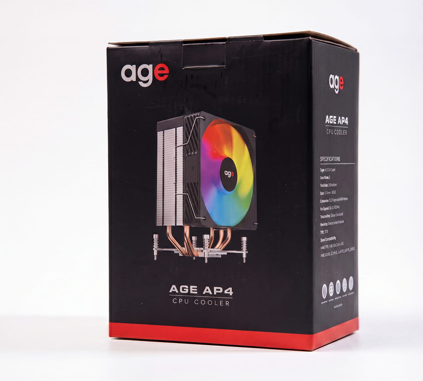 Воздушное охлаждение AGE AP4 170W ARGB - age.kz (1)