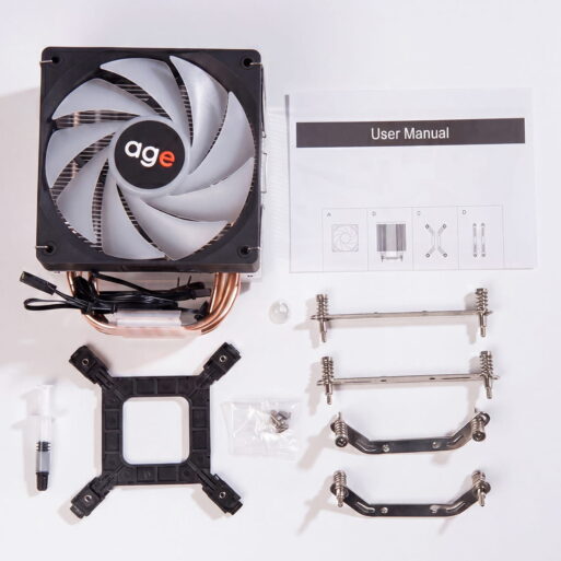 Воздушное охлаждение AGE AP4 170W ARGB - age.kz (6)